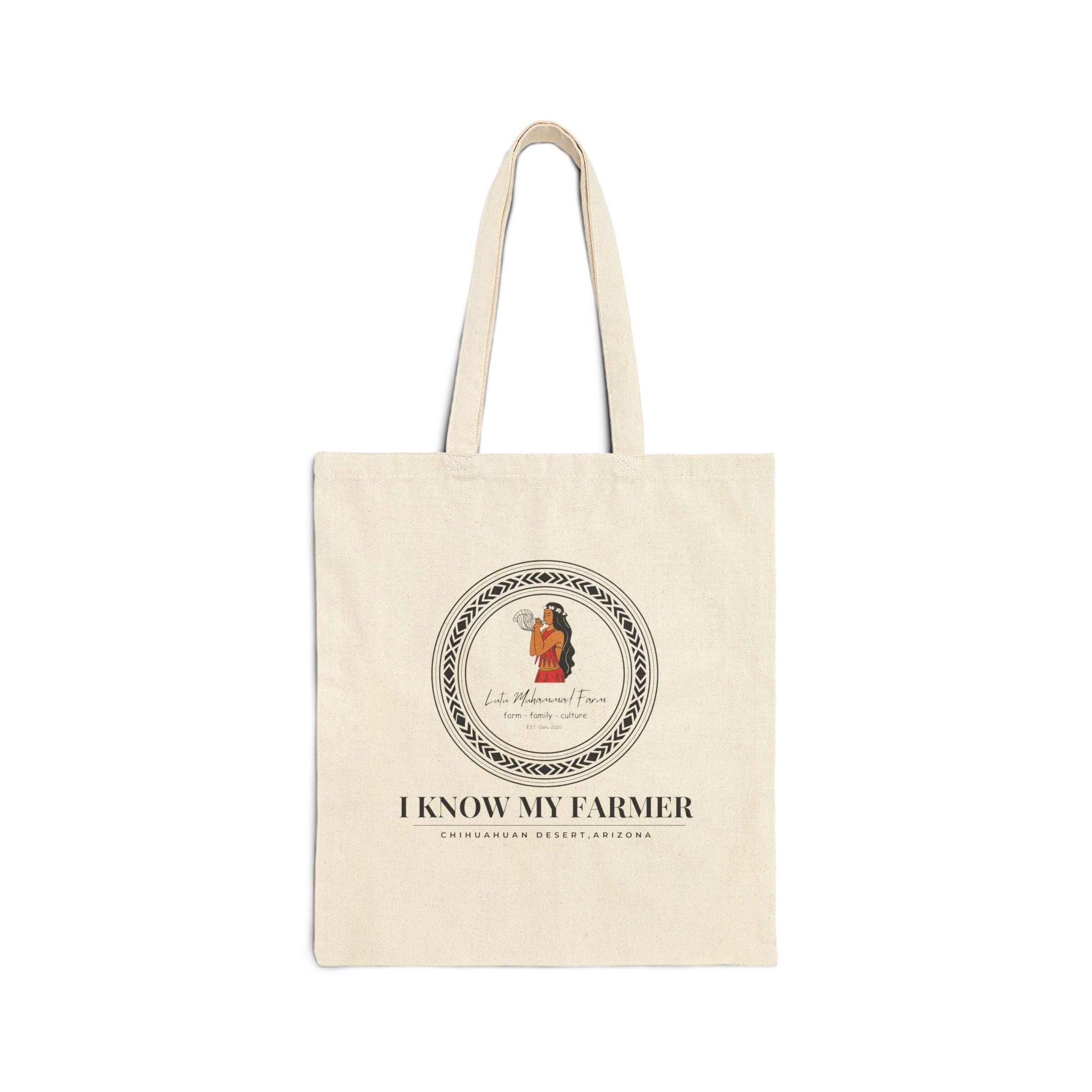 Tote Bag • "I Know My Farmer" Vintage Farm Illustration Eco Tote