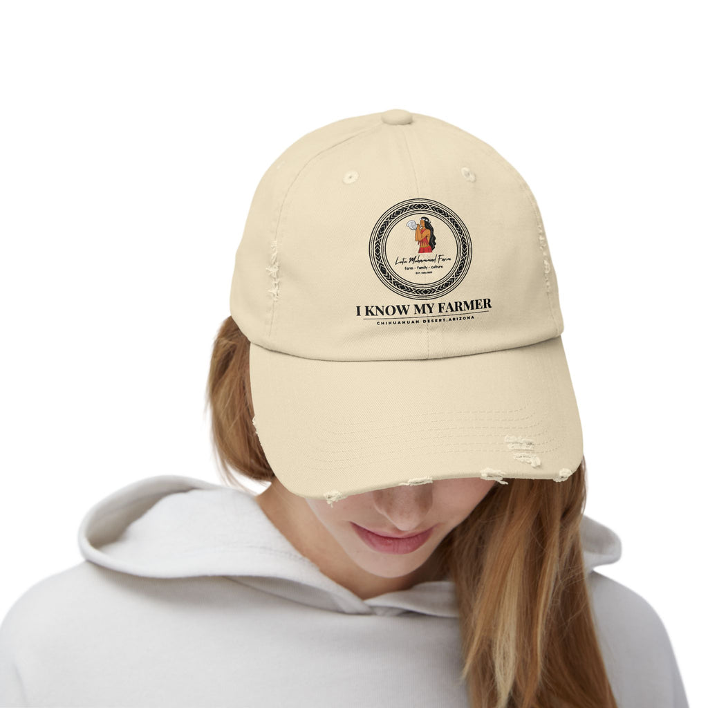 I Know My Farmer Distressed Cap