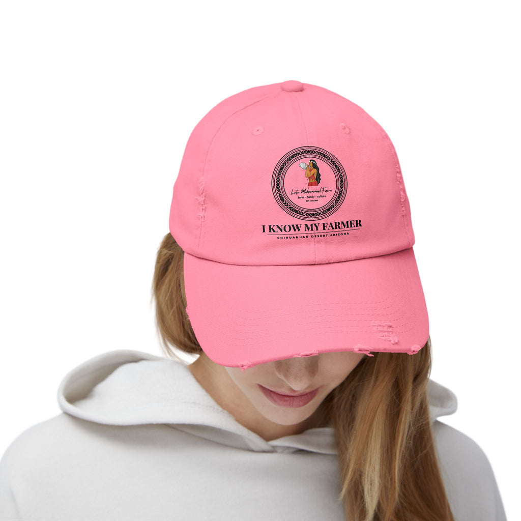 I Know My Farmer Distressed Cap