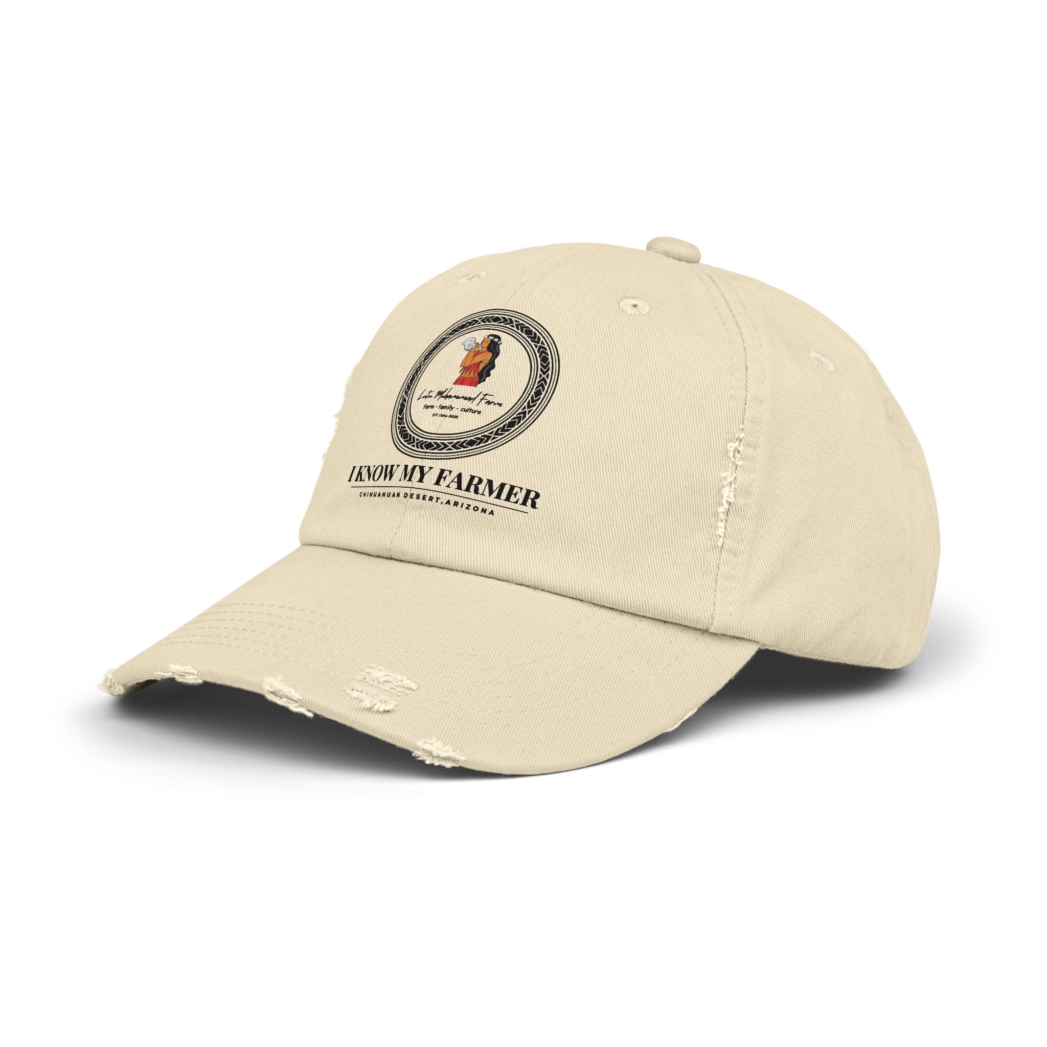 I Know My Farmer Distressed Cap