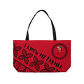Bold Tribal Farmers Market Tote – Red Weekender Bag for Daily Adventures